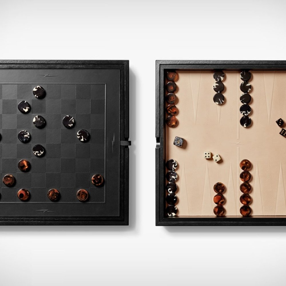 SHINOLA Checkers and Backgammon Set - VERY RARE - BRAND NEW IN BOX